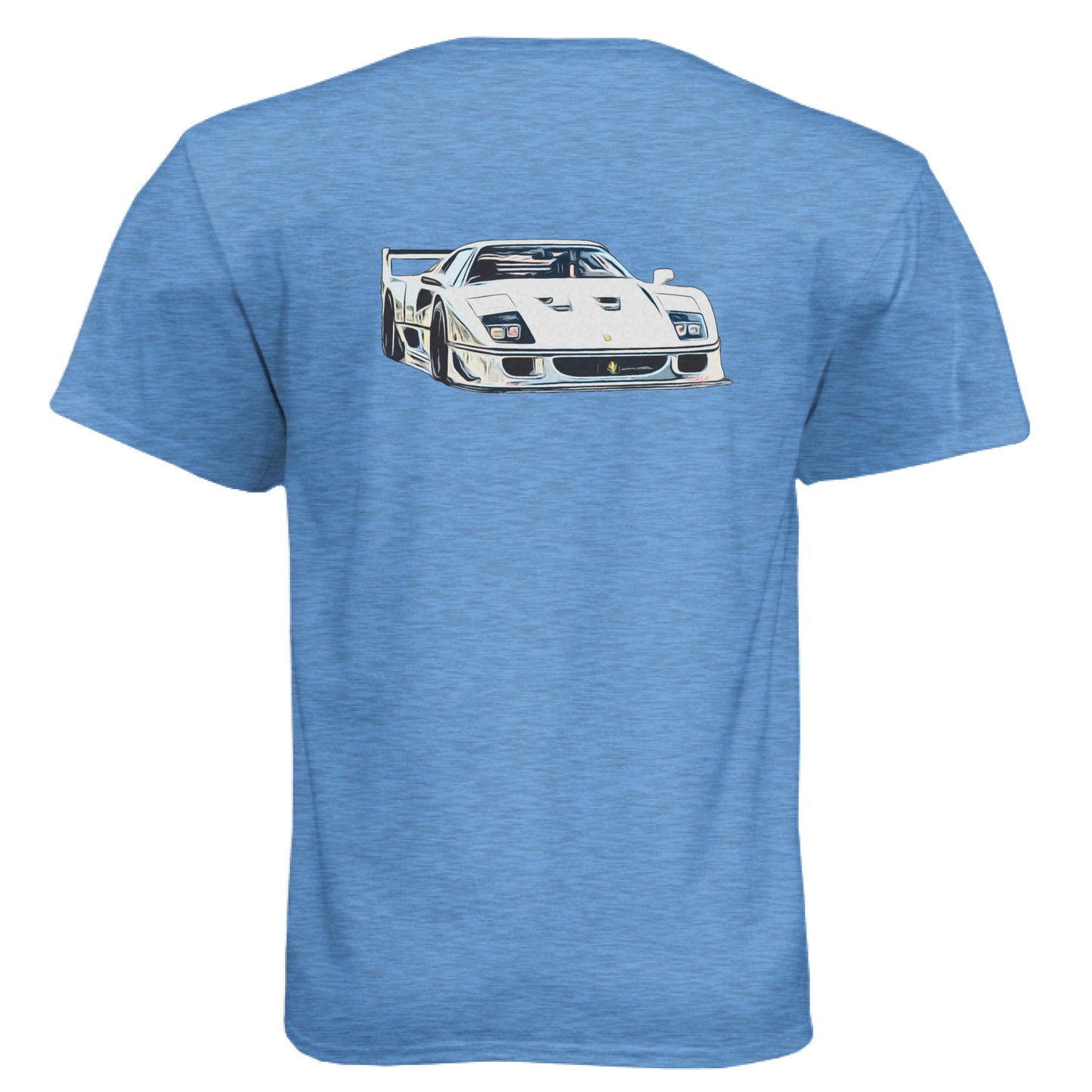 Heather Columbia Blue - BACK