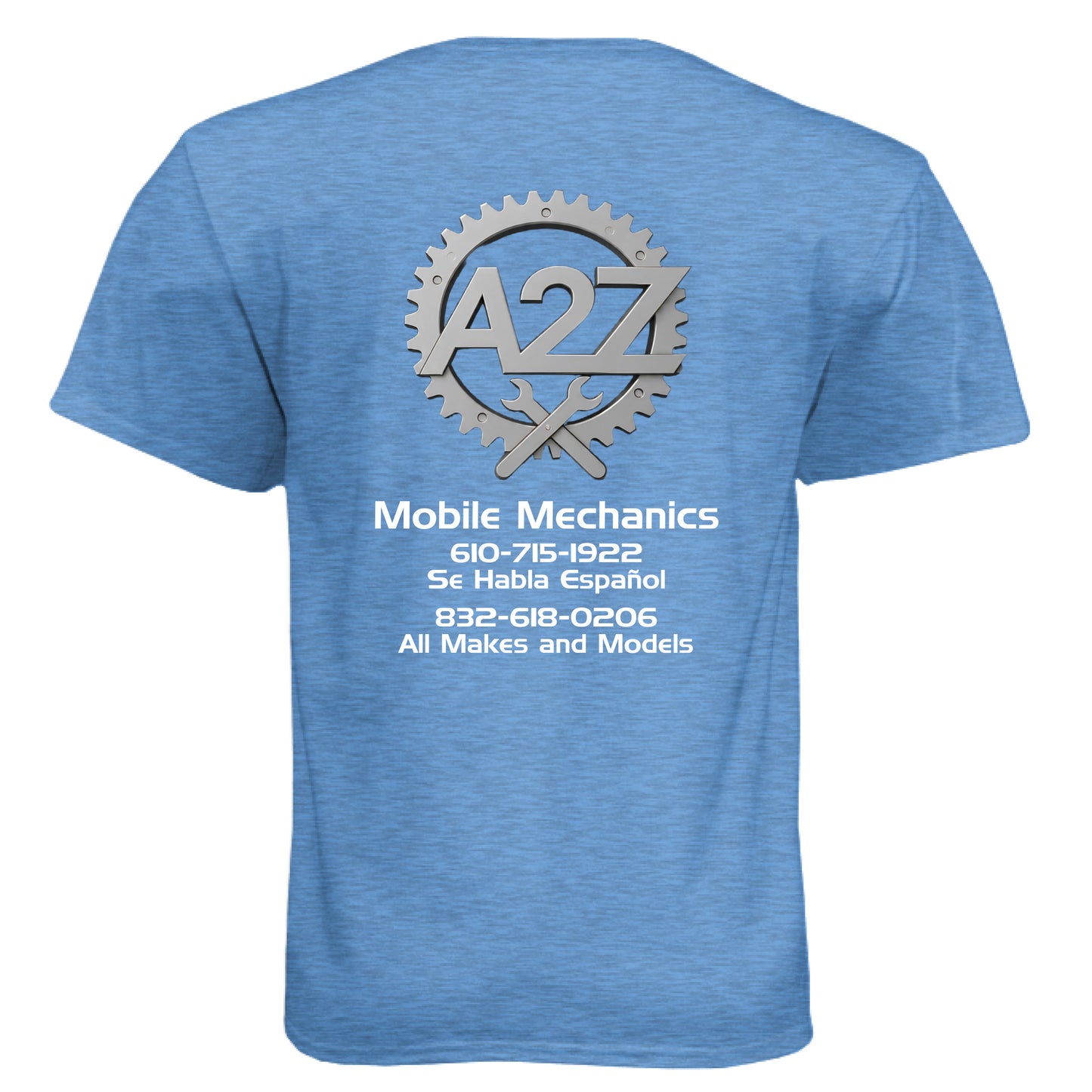 Heather Columbia Blue - BACK